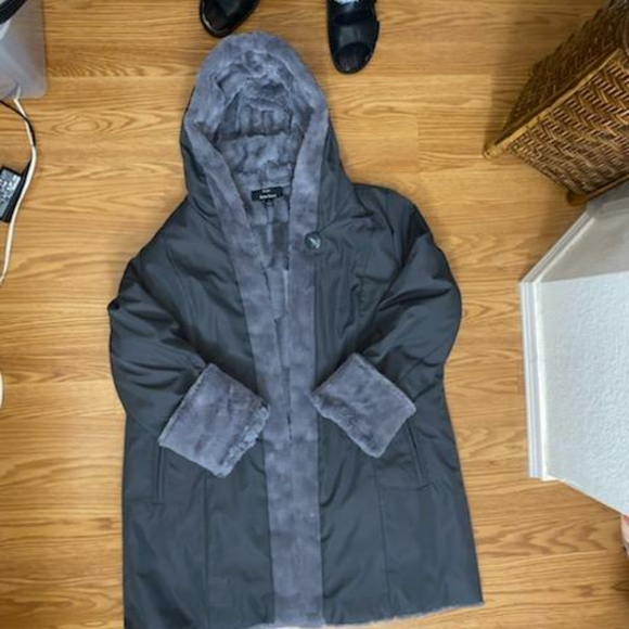 Reversible gray jacket - Picture 2 of 8